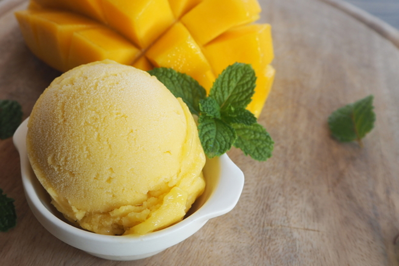 Sorvete de manga imagem receita