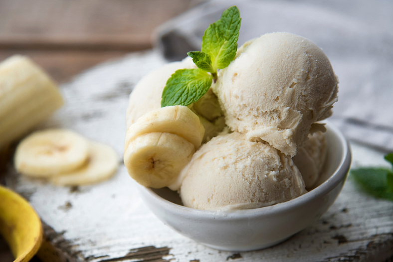 Sorvete banana imagem receita